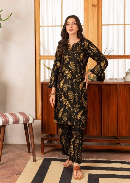 Block Print Linen 2PC Suit for Women | Available in Medium & Large